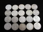 ROLL 20 US 90% SILVER HALF DOLLARS $10 FACE KENNEDY FRANKLIN WALKING LIBERTY NR!