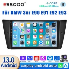 F�r BMW 3er E90 E91 E93 318i 320d 4+64GB Autoradio Android 13 GPS Navi WIFI KAM
