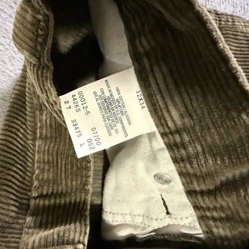 VTG Arizona Jean Co Men’s Double Knee Carpenter Corduroy Pants Skate Baggy 32x34 - Picture 4 of 8