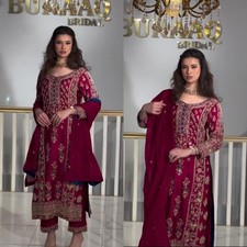 Designer Indian Pakistani Salwar Kameez Bollywood Dress Party Wear Suit wedding
