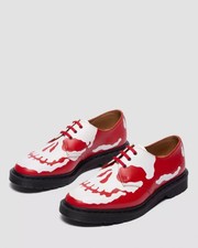 42936600 Supreme Dr.Martens 1461 Skull 3 Eye Shoe Red White 25FW Week 14 Men's