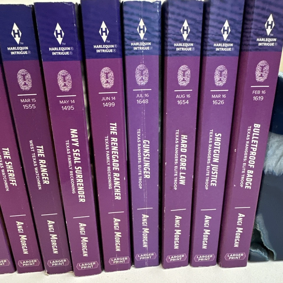 Harlequin Intrigue Books ANGI MORGAN Romance Texas Cowboy Suspense PB Lot of 17 - Image 4 of 4