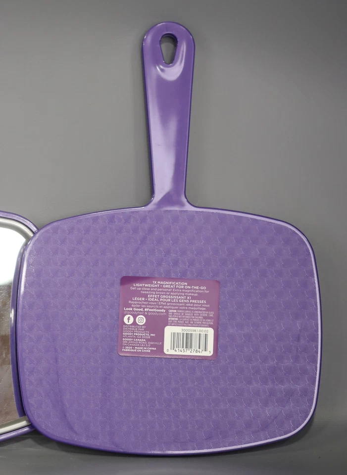 Espejo de mano Goody Hair Styling (11 pulgadas), (los colores pueden variar) (paquete de 2) Foto 3 de 4