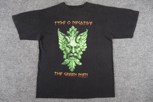 T-shirt TYPE O NEGATIVE Vert - Réimpression K015 - Tailles S à 5XL Unisexe - Neuf Avec étiquettes
