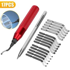 15 High Speed Steel Rotary Burr Removal Blades  Cutter Pen Deburring Tools Kit