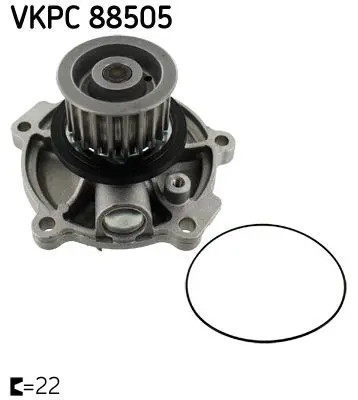 Für SKF VKPC 88505 WATER PUMP - Bild 2