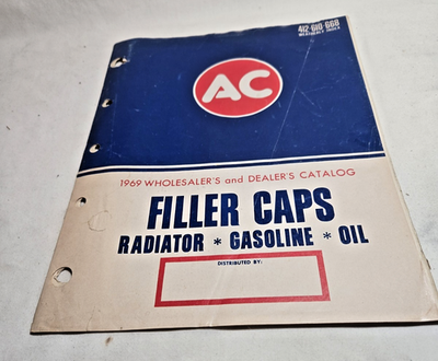 #ad Vintage 1969 AC Delco Radiator Gas Oil Cap Parts Catalog Manual Book $12.99