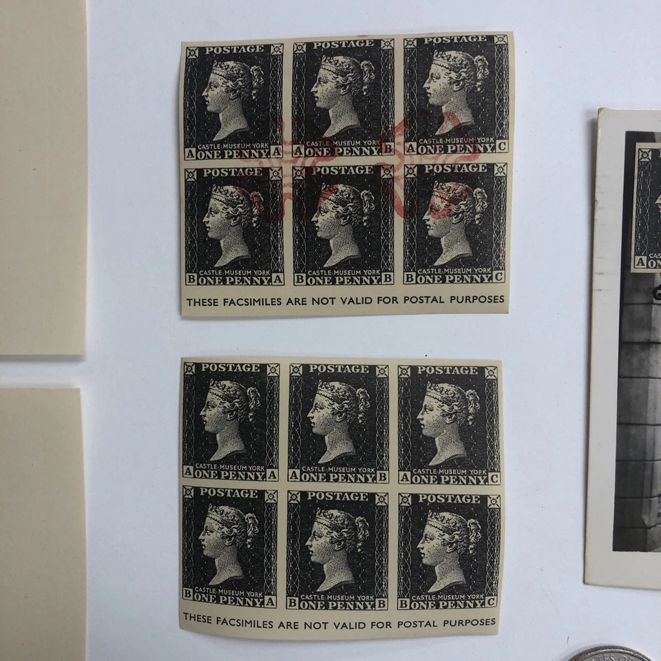 1962 GB QV PENNY BLACK LOT OF REPRINTS BY CASTLE MUSEUM IN YORK - Image 3 of 4