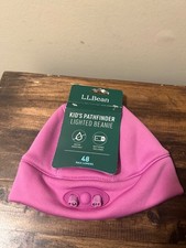NWT L.L. Bean Kids Pink Pathfinder Lighted Beanie Max 48 Lumens Water Resistant