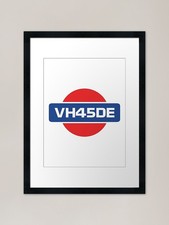 VH45DE Badge Framed Art Print Framed Wall Art Poster Canvas Print Picture