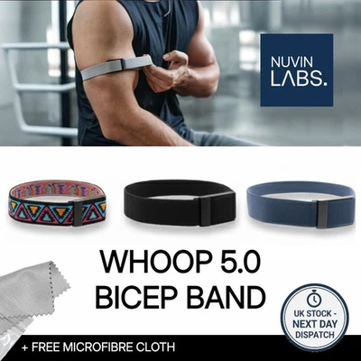 NUVIN LABS Premium WHOOP 5.0 Compatible Replacement Bicep Band | UK STOCK | 5 Colours