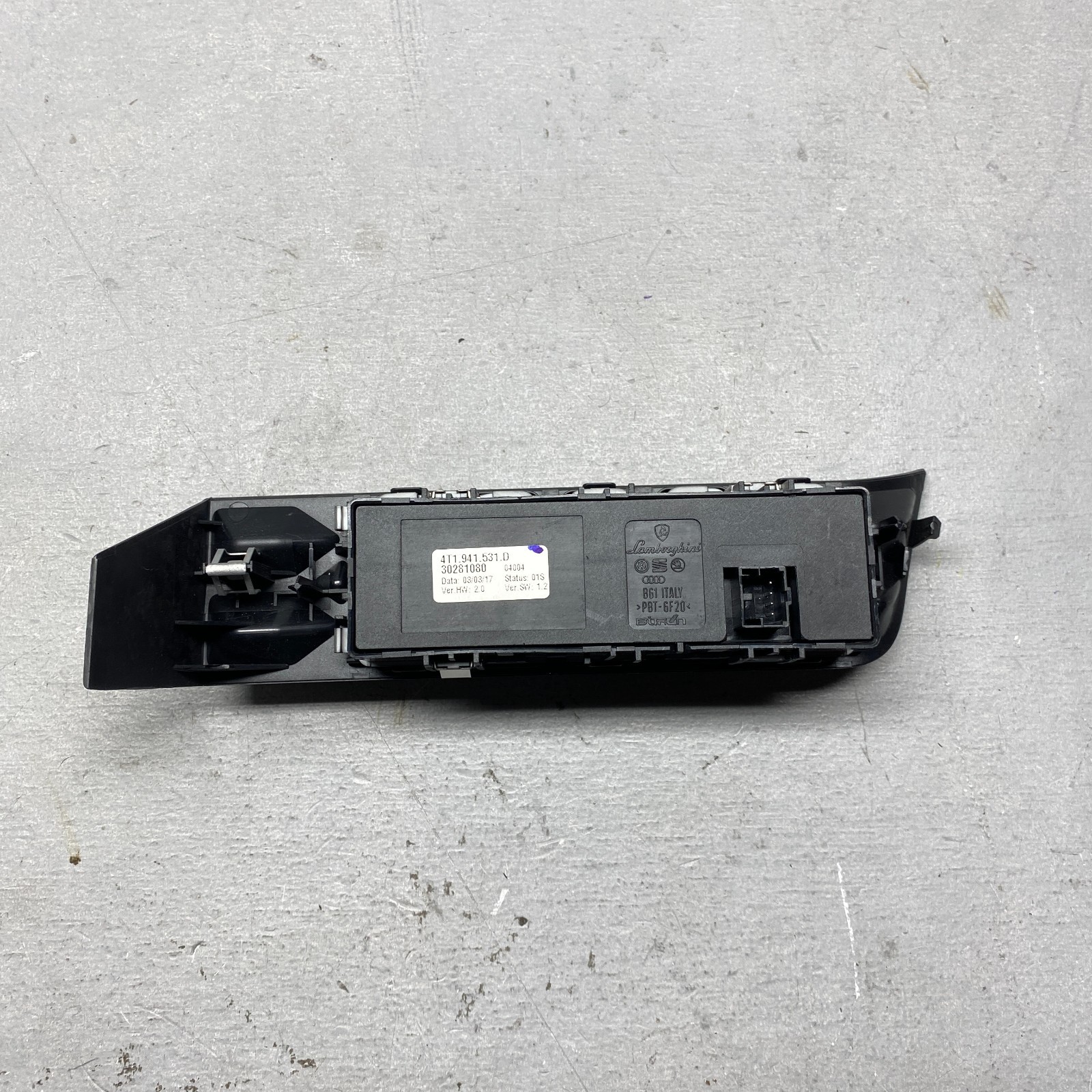 2018 Lamborghini Huracan Switch Light Panel 4T1941531D