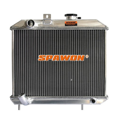 #ad MT SPAWON For Jeep Willys Truck M38 GPW 1941 1952 L4 L6 3Row Aluminum Radiator $140.00