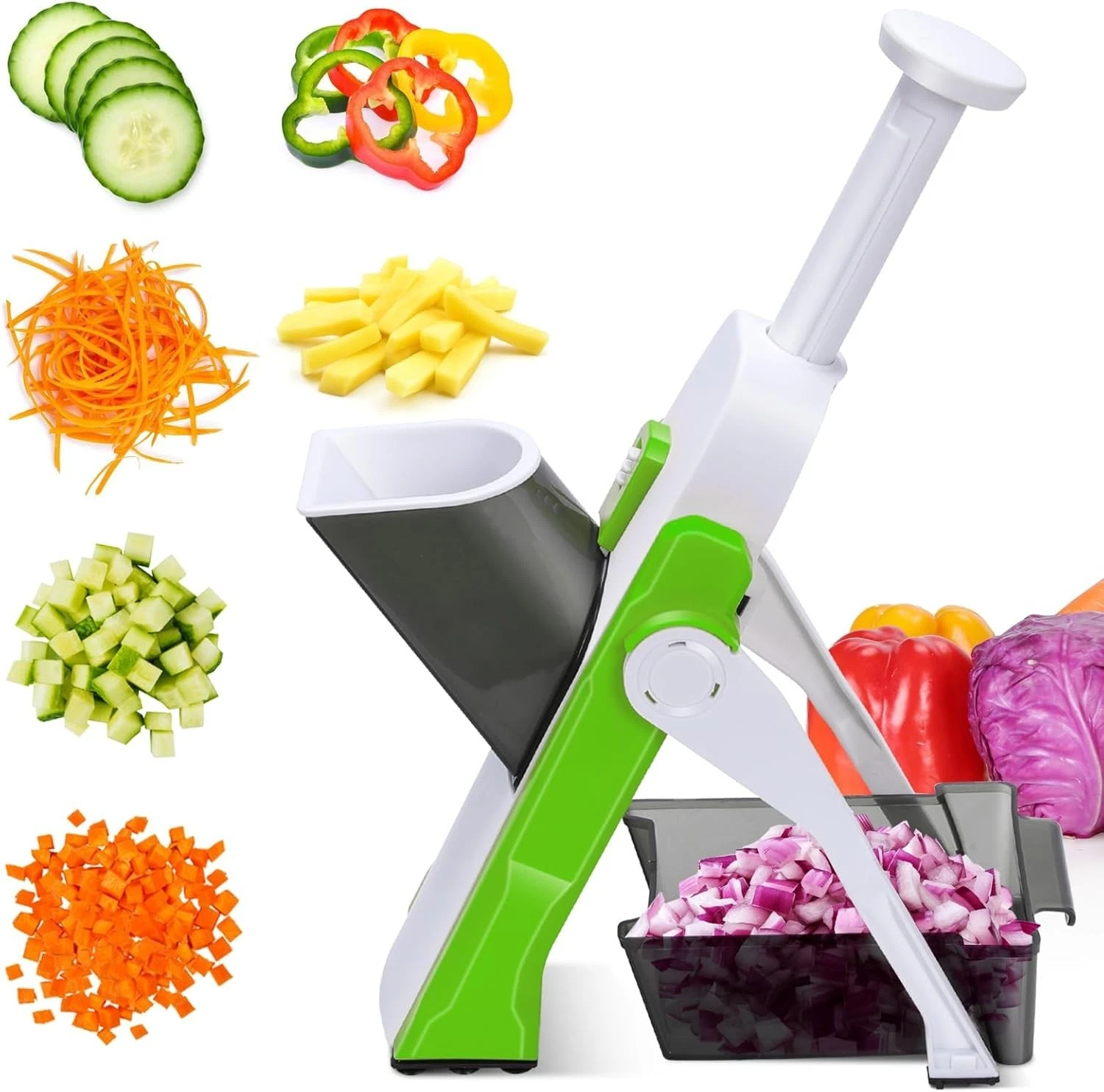 Mandoline Vegetable Slicer, BRAVA Safe Vegetable Chopper with 4 Cutter Modes
Opens in a new window o
