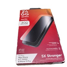 ZAGG InvisibleShield Glass Elite Screen Protector iPhone 15 Plus 6.7" 2024 NEW