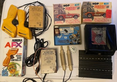 Slot Car Aurora AFX Controllers Thunder jet 500 Hop Up Kit Dc Power Autoworld