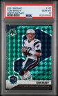 2021 Panini Green Mosaic Prizm #137 TOM BRADY N.E. Patriots NFL PSA 10 Gem Mint