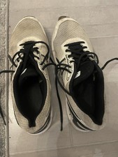 Asics Trainers Mens UK 9 White Gel Rocket Court Shoes Squash Badminton Tennis