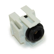 Keystone Jack Insert/Coupler Type: Toslink Optical Female/Female  White