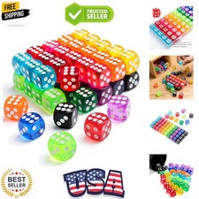 Multi-Colored 50-Piece Dice Set - Perfect for Games, Math, and Family Fun