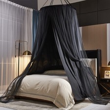 Kertnic Luxurious Bed Canopy for Girls & Adults, Large Elegant Double Layer Bed 
