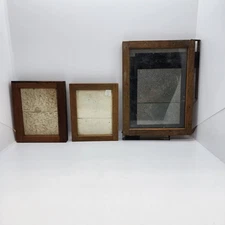 Printing Frames 2 Eastman Kodak Co. & 1 Other Wood Framed Camera for Negatives