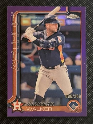 2025 Topps Chrome ⭐️ Christian Walker #279 True 🟣 Purple Refractor /250