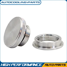Aluminum Filler Neck Weld On Bung Screw Cap Small CNC Gas Oil Tank