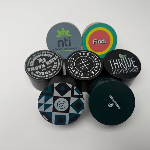 7ct - 4-Piece Spice Grinder High Quality Metal Screen w/ Scraper Magnetic Lid