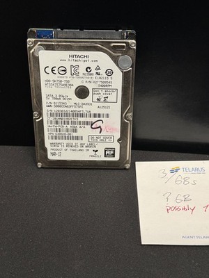 Asus Q500A 15.6'' Hitachi 750GB Sata 2.5'' 5400RPM HDD Hard Drive Tested - Working