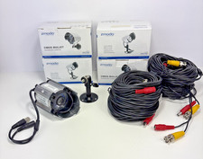 Zmodo CMOS Bullet Outdoor Camera ZMD-CCH-BCS13NM - Set of 4 - with Cables