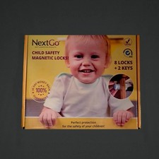 NextGo ChildProof Magnetic Cabinet Locks With Keys 10-Piece Set 