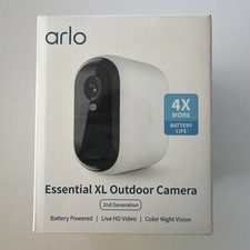 Arlo Essential XL Outdoor HD Color Camera 2nd Gen 4X Battery Life VMC2052 - NEW