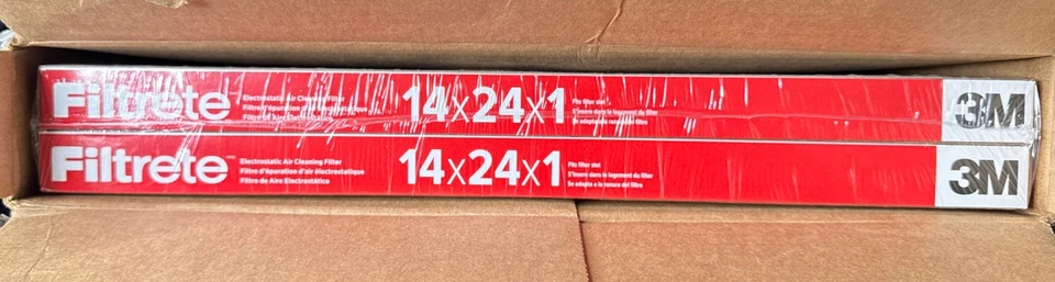 Filtrete 14x24x1 AC Furnace Air Filter, MERV 11, MPR 1000, 2 Pack, (804G) - Image 2 of 4