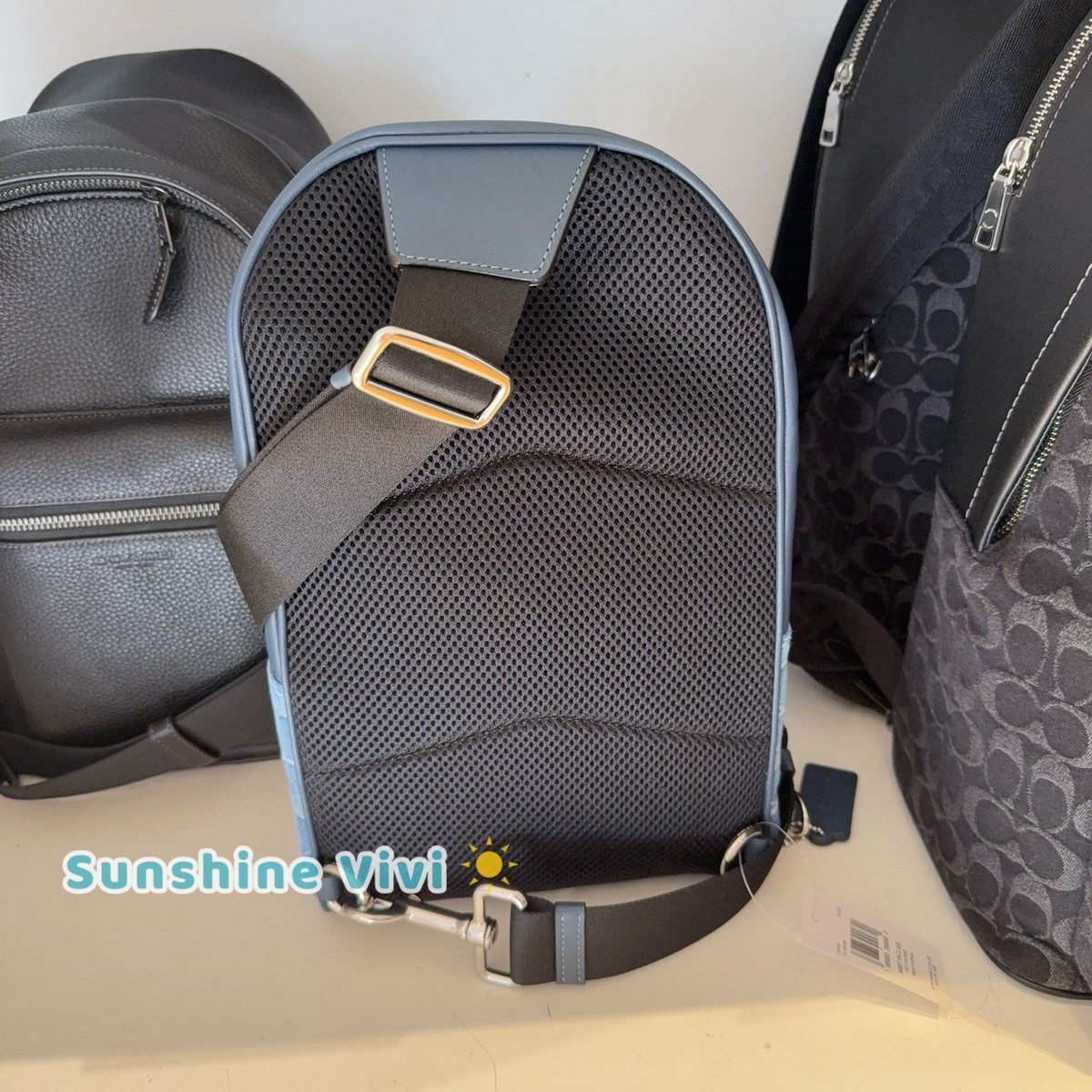 ? Coach NWT Blue  West Pack In Signature C Denim & Leather with Silver Hardware West Pack | Bags | Coach | COACH® main image 3