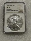 2025 Silver Eagle NGC MS 70 ~ Brown Label ~ No Spots ~