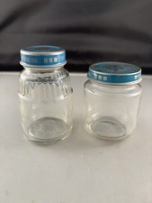 Lot Of 2 Gerber Baby Food Jars With Lids
