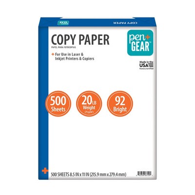 Pen Gear Standard Copy Paper - 500 Sheets