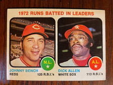 1973 Topps #63 - 1972 Runs Batted In Leaders -Johnny Bench, Dick Allen