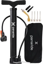 Bike Pump Floor, Advanced Bike Tire Inflator, Bicycle Hand Air Pump with Dual Pr