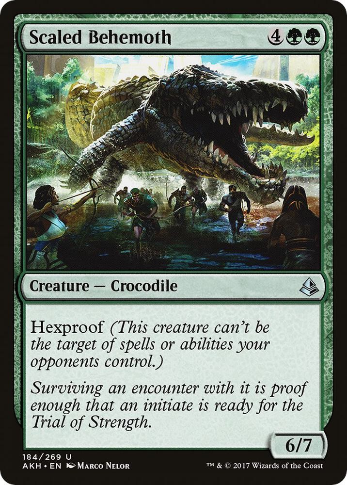 Scaled Behemoth 184 UC Amonkhet Magic: The Gathering NM/M