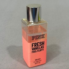 Victoria's Secret PINK Body Mist Women Fresh Vanillas Feel Flirty Pink 8.4oz