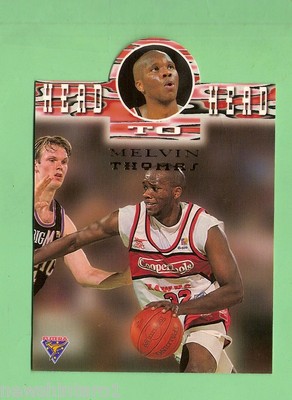 1995 FUTERA BASKETBALL HEAD TO HEAD CARD H2H75 MELVIN THOMAS / KEITH NELSON