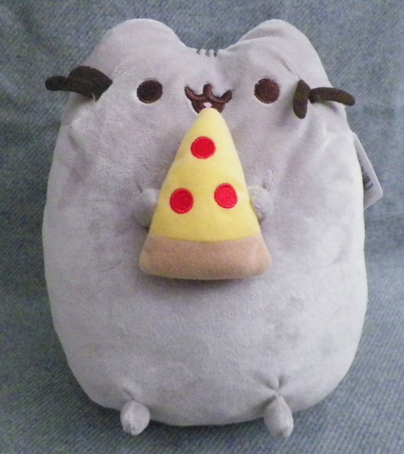 NWT Gund Pusheen the Cat with Pizza Plush 9.5