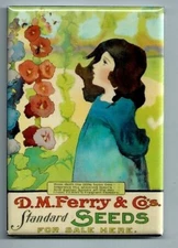 D.M. FERRY & CO STANDARD SEEDS *2X3 FRIDGE MAGNET* VINTAGE ADVERTISEMENTS OLD