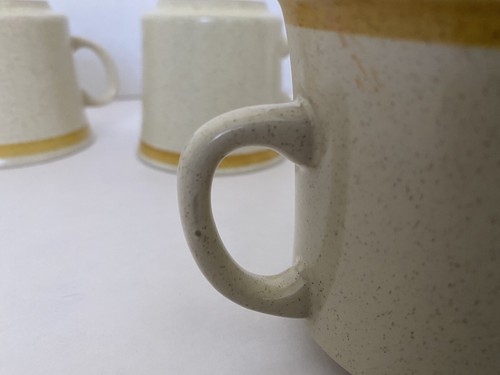 Set 5 Hearthside Garden Festival Footed Cups Saucers Stoneware Japan Vintage Mug - Imagen 8 de 10