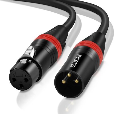 SLDXIAN XLR Kabel, XLR Stecker auf Buchse Mikrofonkabel für Mikrofon, Strom