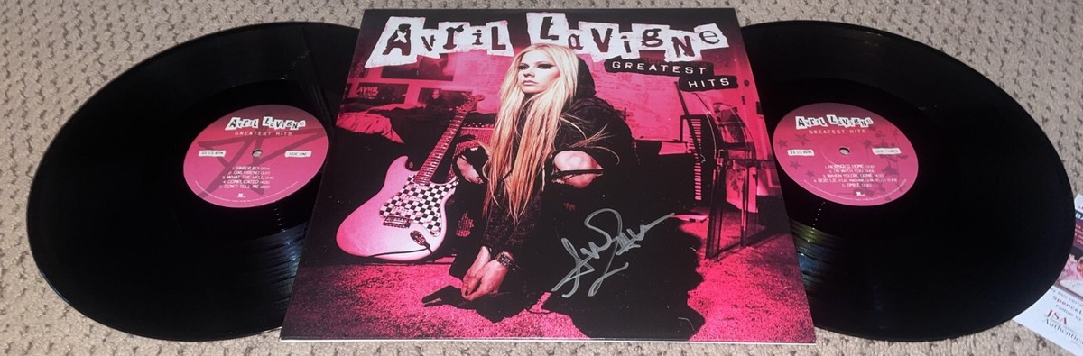 AVRIL LAVIGNE SIGNED GREATEST HITS ALBUM AUTOGRAPH JSA VINYL