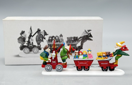 LAST MINUTE DELIVERY 56367 Dept 56 HERITAGE VILLAGE NORTH POLE Box ELVES TRAIN