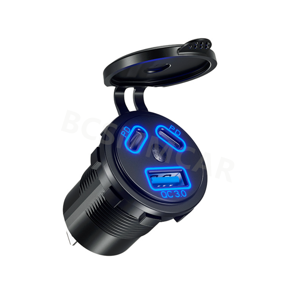 Fast Car Charger Dual PD+QC3.0 Port USB Socket Adapter For Apple iPhone Samsung